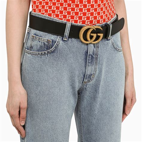 gonna jeans cintura gucci